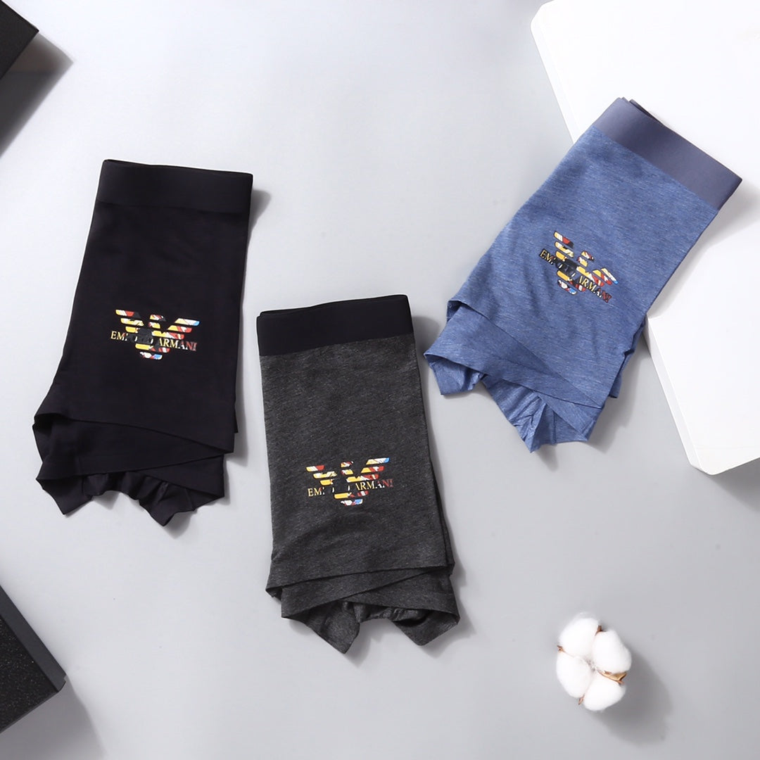Armani Small Eagle Mixed-Colour Boxer Briefs, Box of 3, gallery image 2