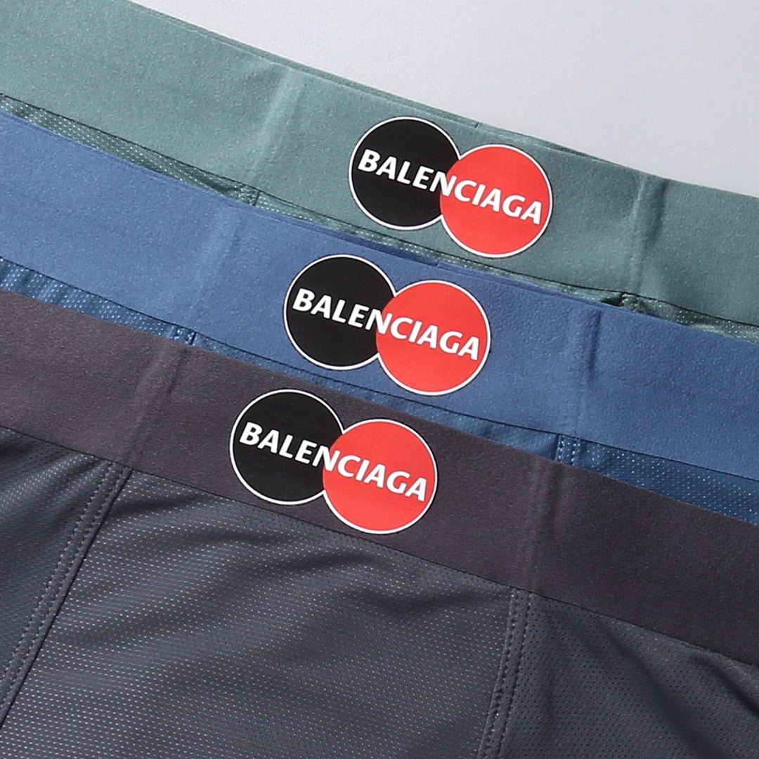 Balenciaga Grey Blue White Small Waist Patch Boxer Briefs, image 8