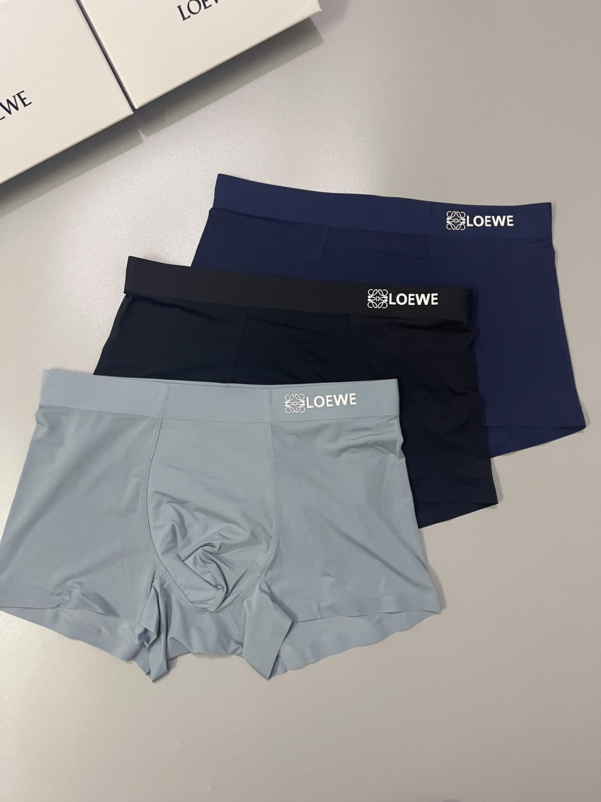 LOEWE Raised-Style Wordmark Boxer Briefs, gallery image 1