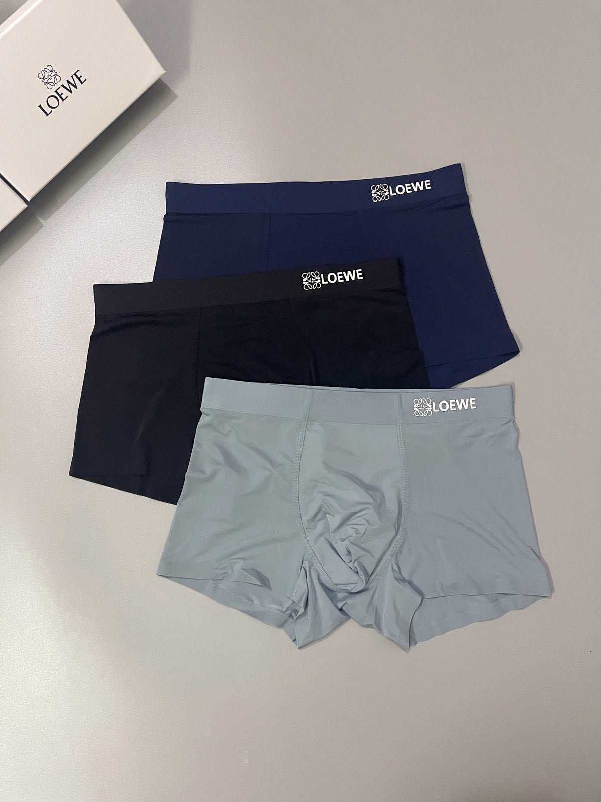 LOEWE Raised-Style Wordmark Boxer Briefs, gallery image 2