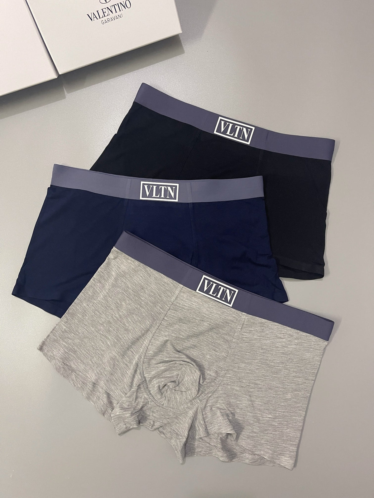 Valentino VLTN Men's Boxer Briefs, Box of 3, product gallery image 1