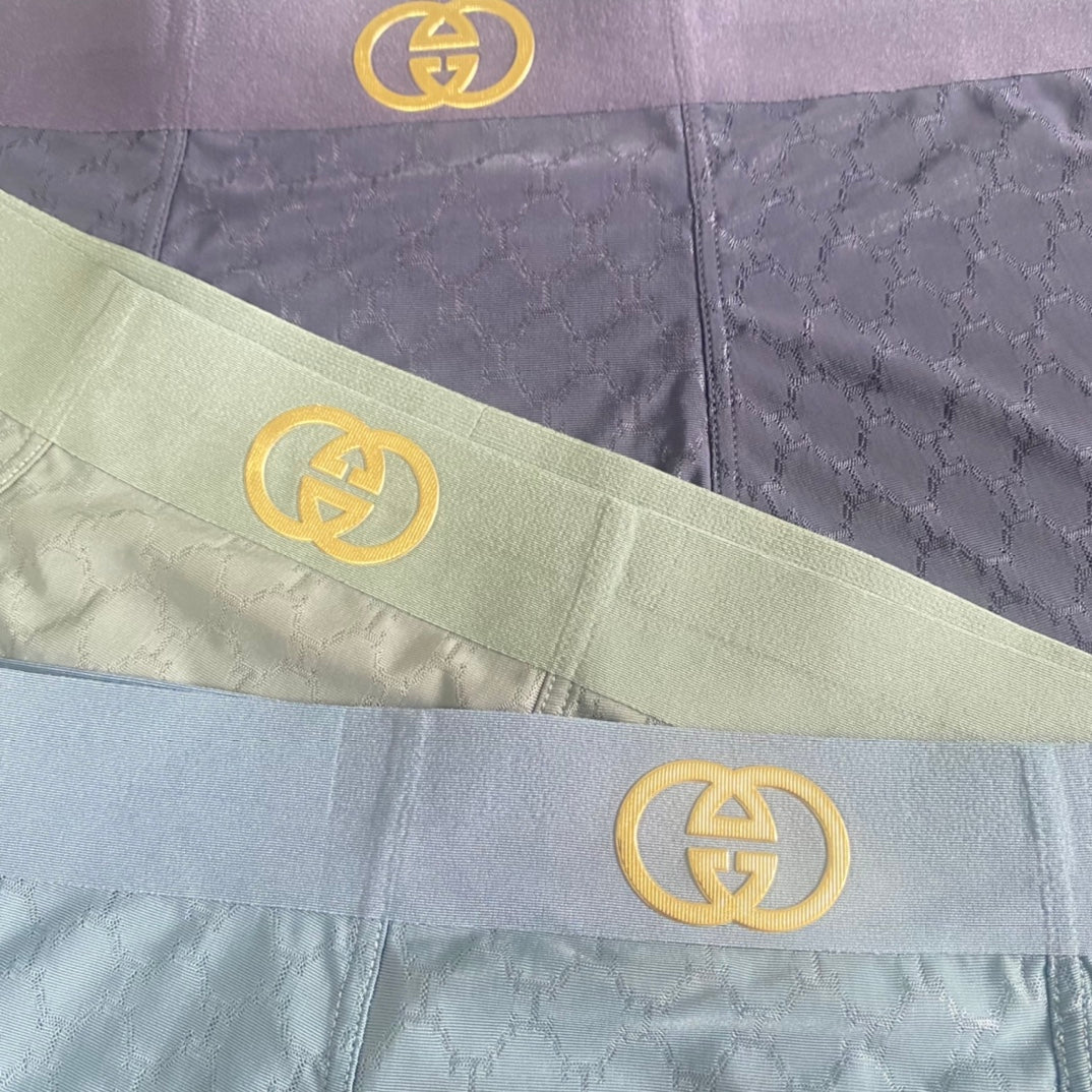 Gucci Pale Blue Grey Two Tone Waist Boxer Briefs, image 5