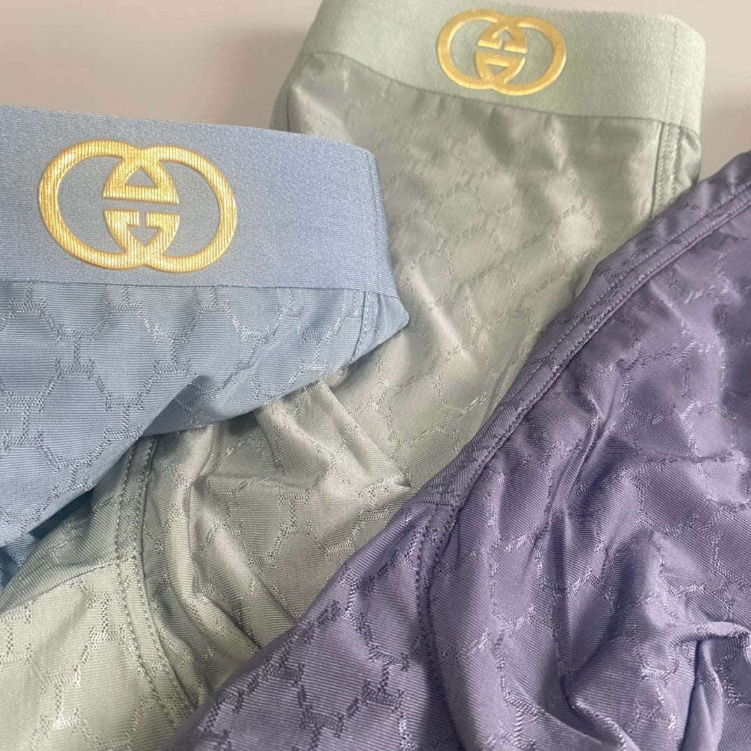 Gucci Pale Blue Grey Two Tone Waist Boxer Briefs, image 6