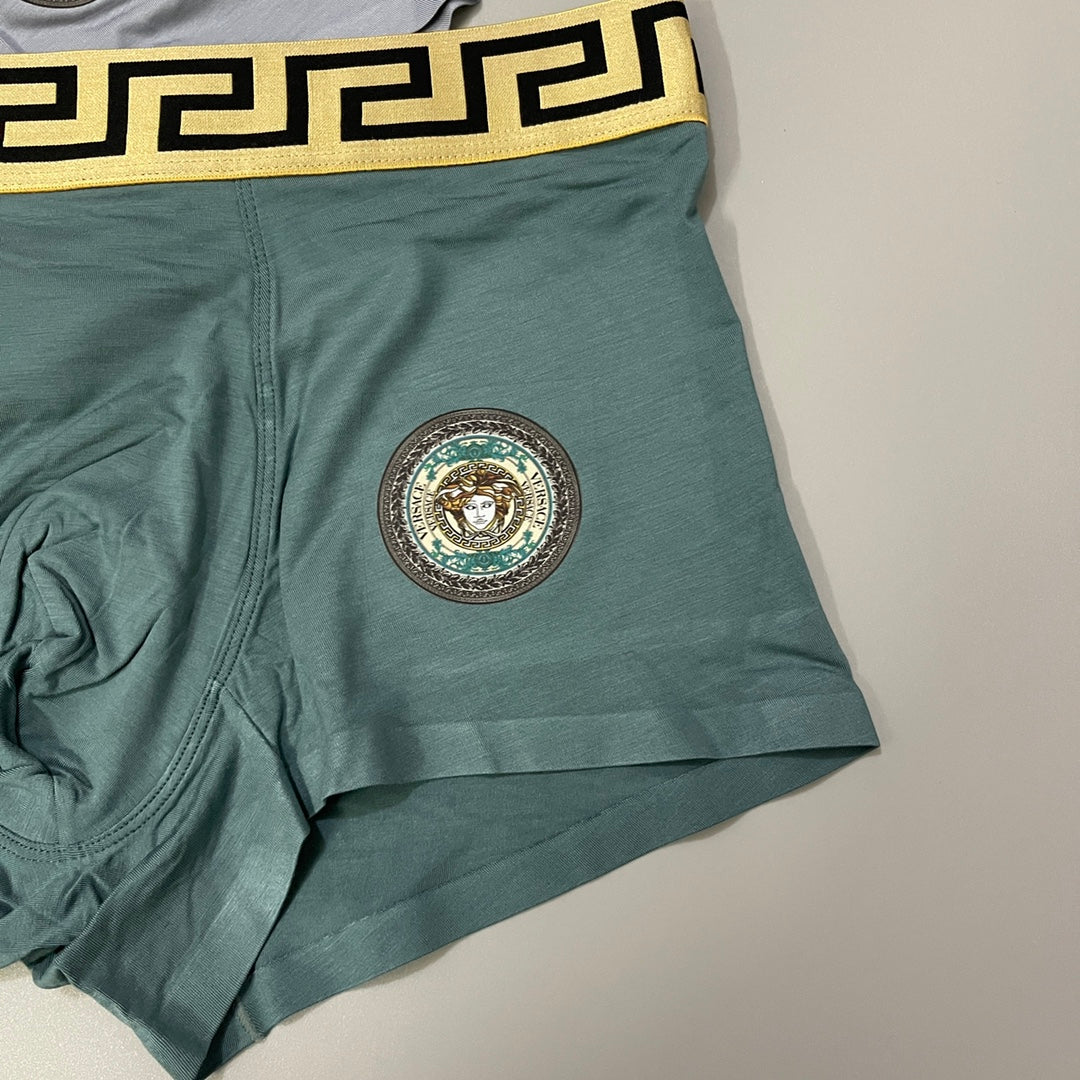 Versace Muted Shades Double Greek Bands Boxer Briefs, image 5