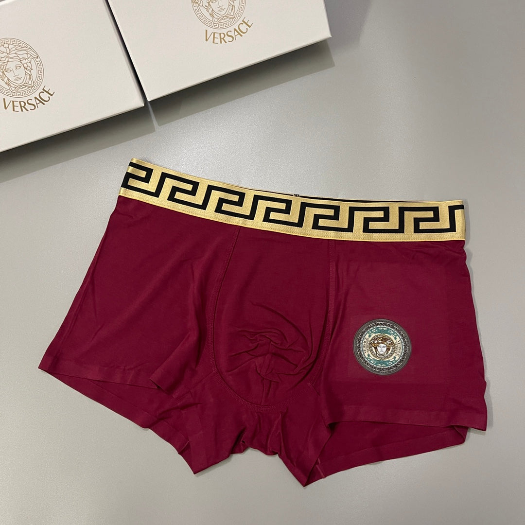 Versace Muted Shades Double Greek Bands Boxer Briefs, image 8