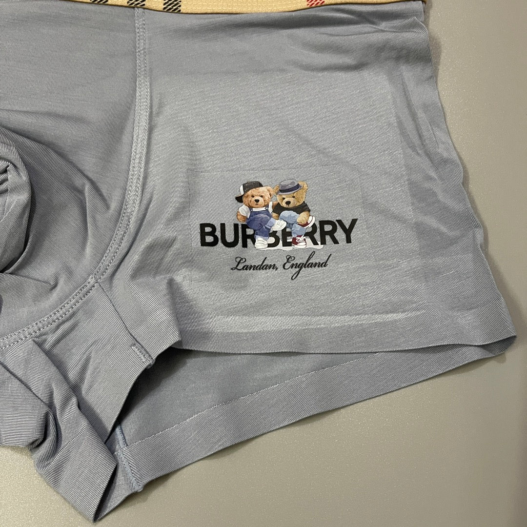 Burberry Red Grey Navy Check Waist Small Horse Boxer Briefs, image 8