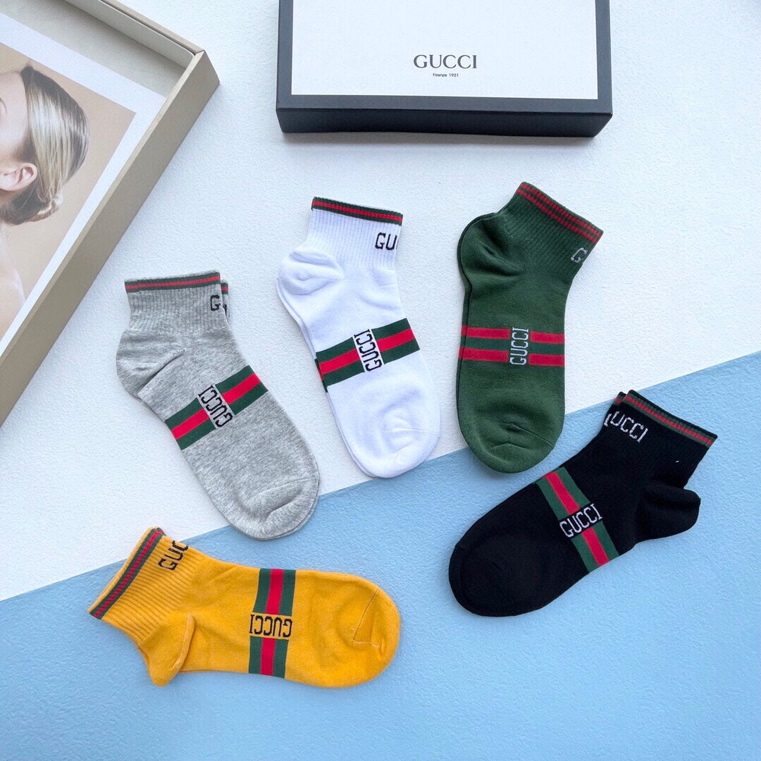 Gucci Bright Shades Stripe Ankles Ankle Socks, image 7
