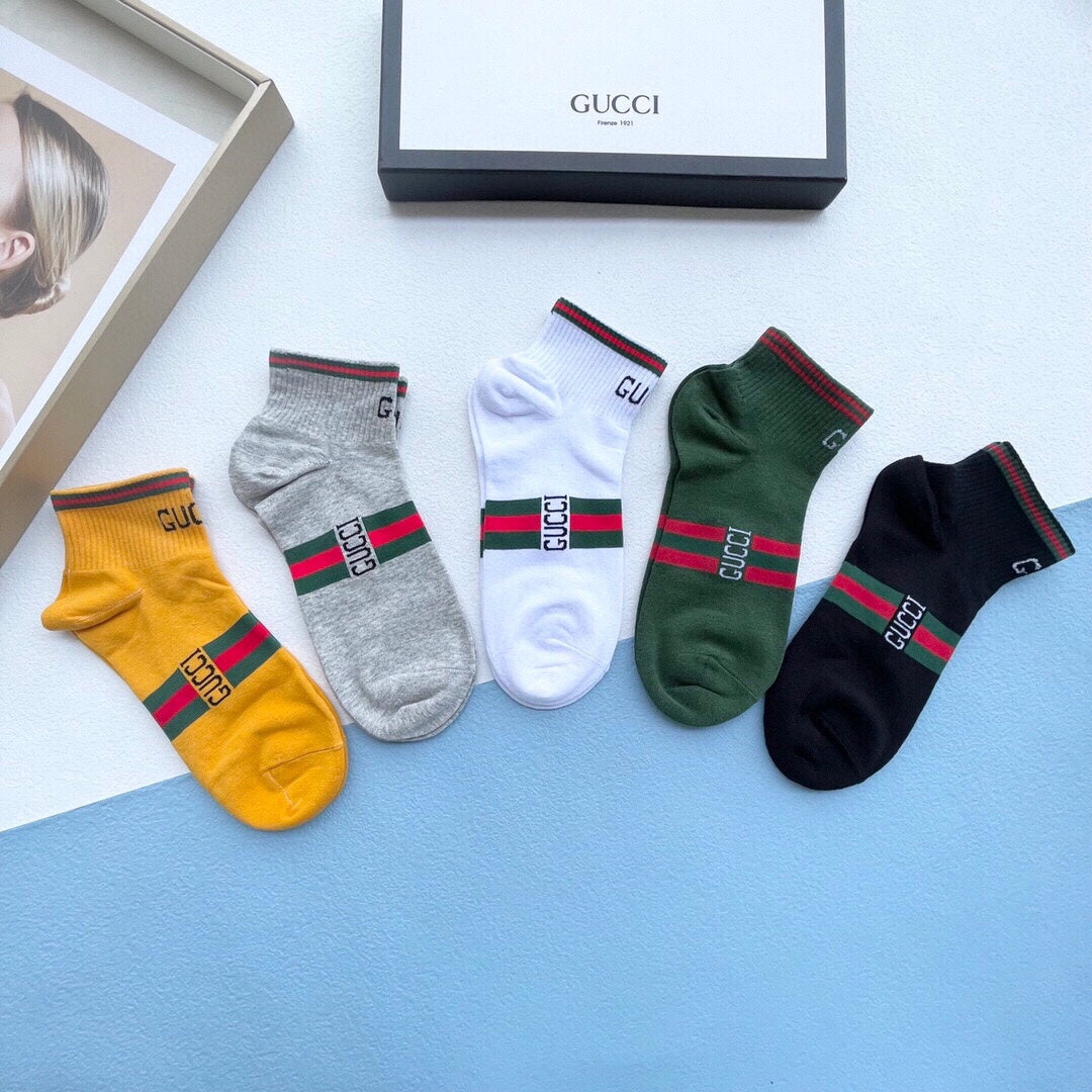 Gucci Bright Shades Stripe Ankles Ankle Socks, image 6