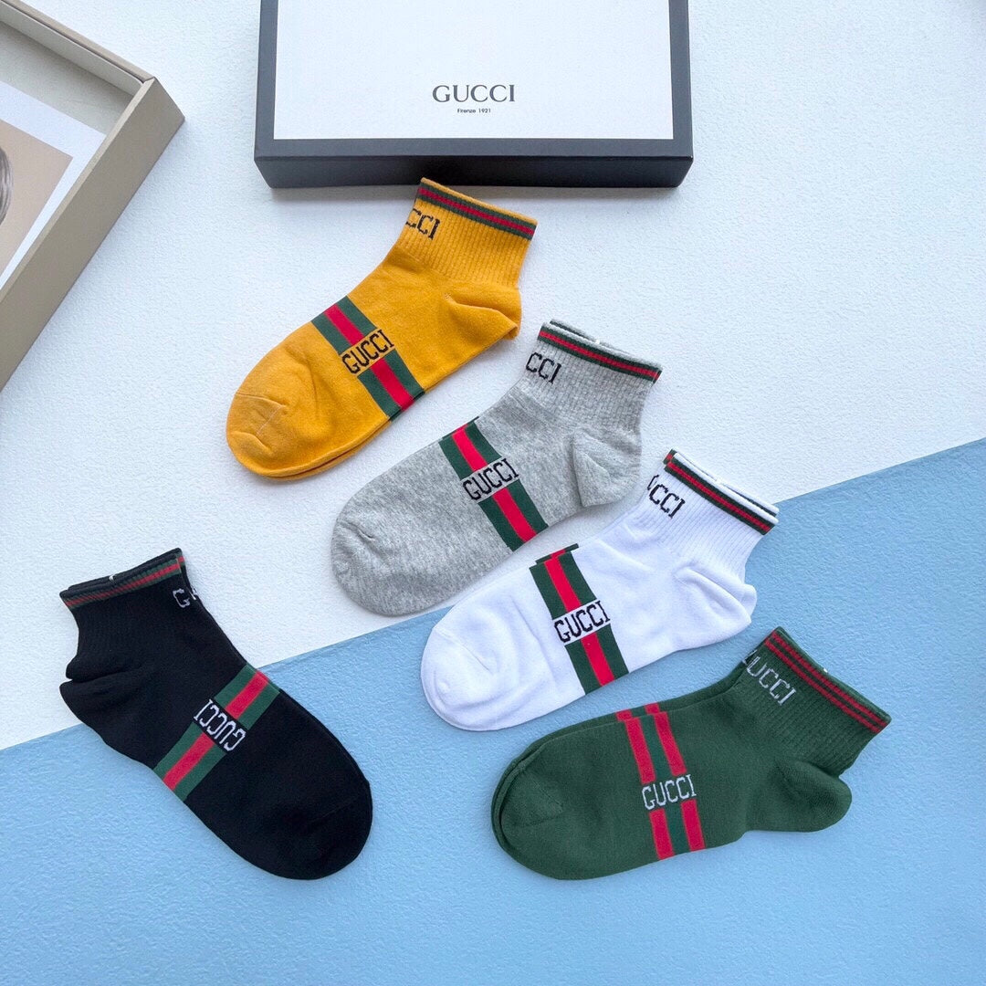 Gucci Bright Shades Stripe Ankles Ankle Socks, image 5
