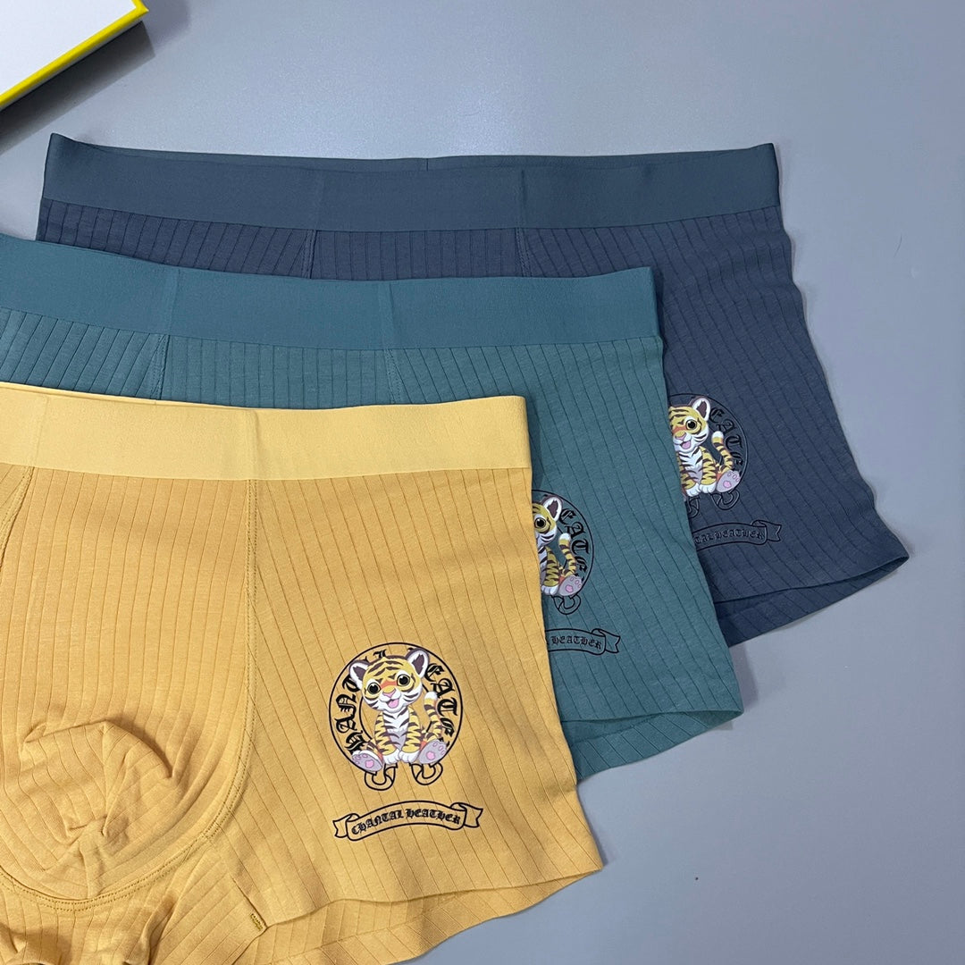 Chrome Hearts Yellow Green Grey Ornamental Crest Boxer Briefs, image 5