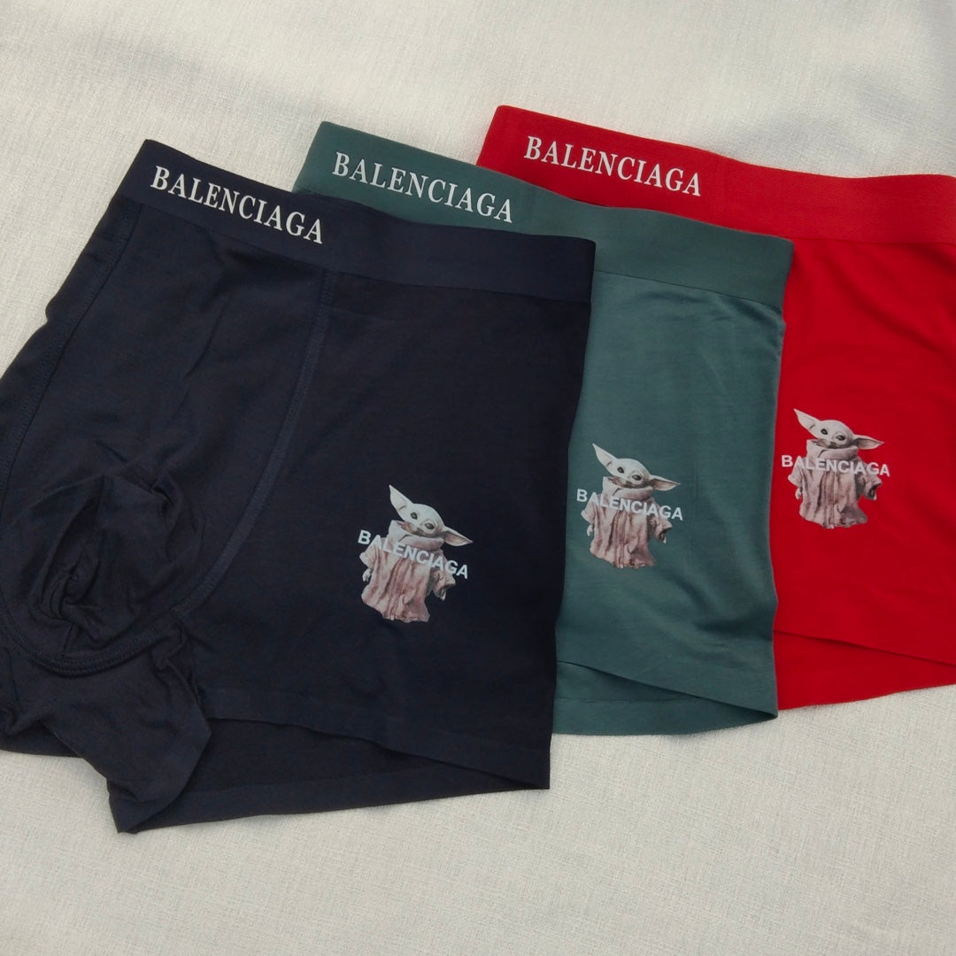 Balenciaga Black Grey Red Green Crest Patch Boxer Briefs, image 7