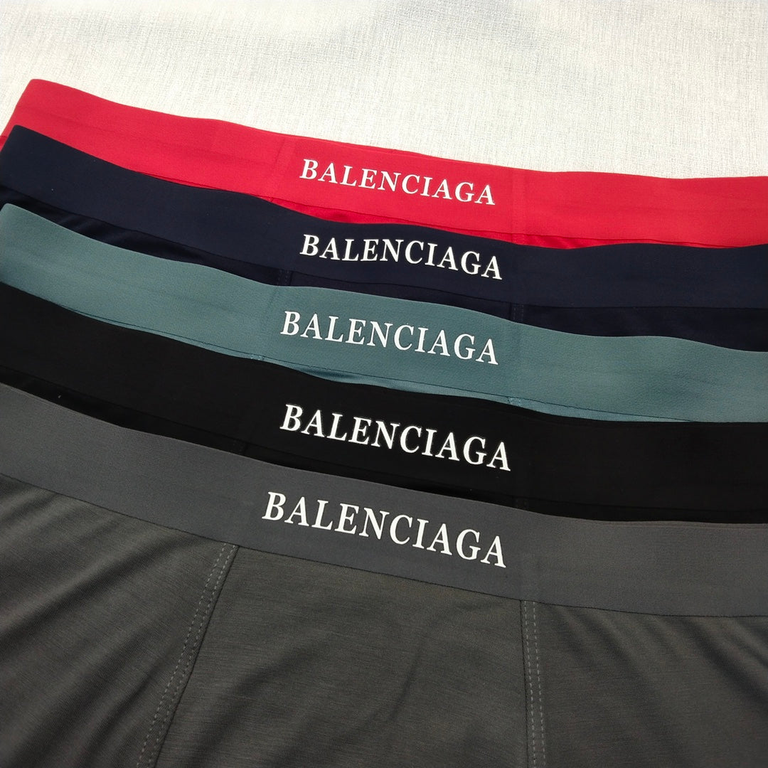 Balenciaga Black Grey Red Green Crest Patch Boxer Briefs, image 5
