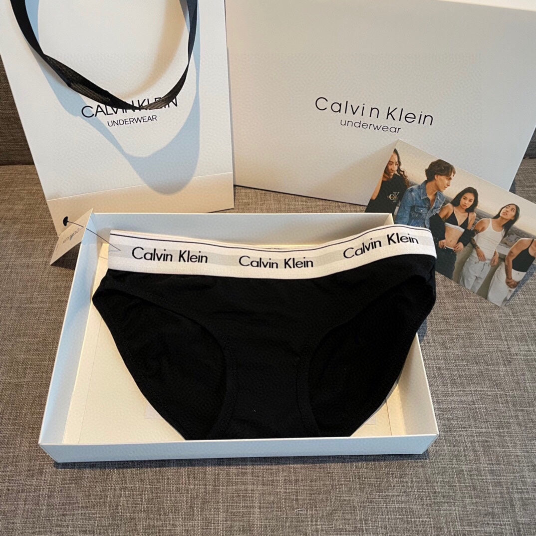 Calvin Klein Black Wide Band Brief Set Bralette and Brief Set, image 6