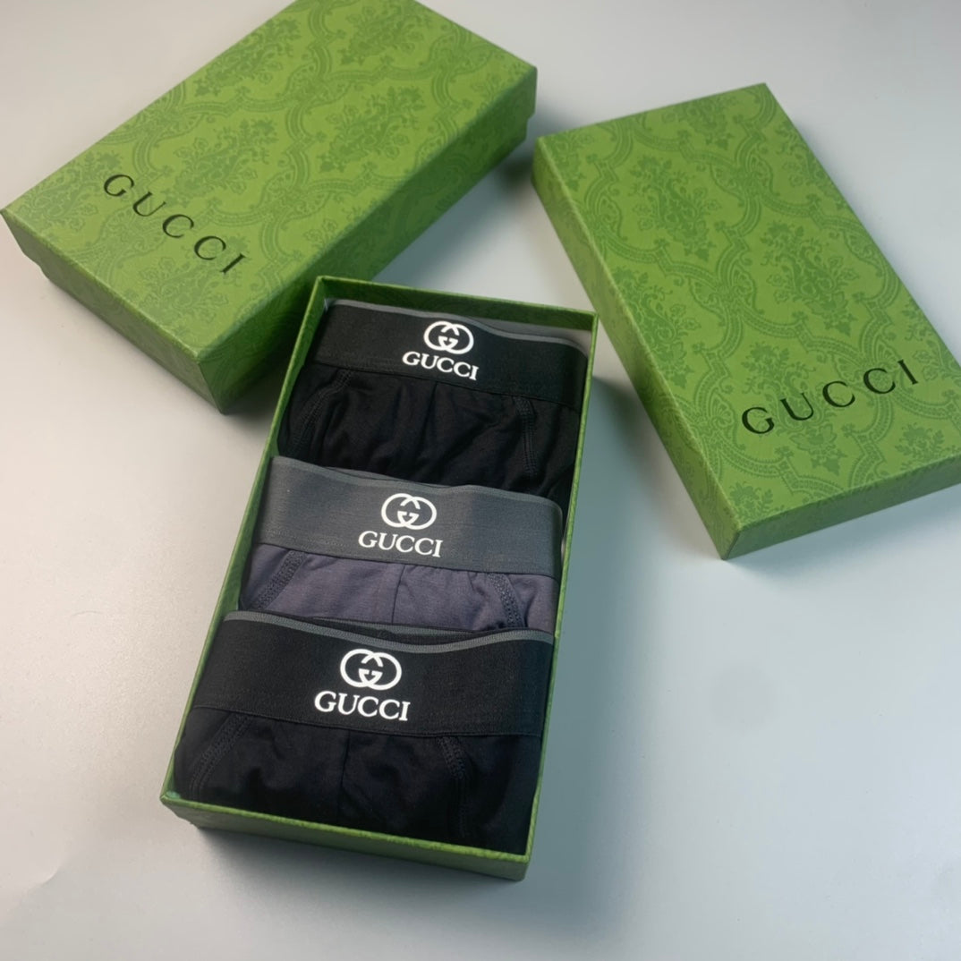 Gucci Grey Black Small Waist Emblem Men's Briefs, image 4