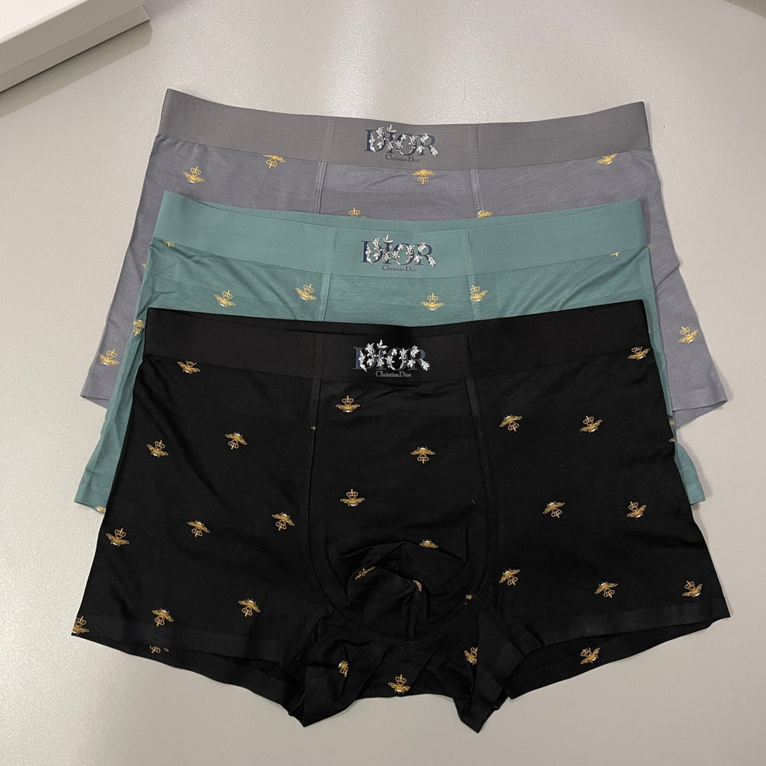 Dior Black Grey Green Small Repeated Motifs Boxer Briefs, image 4