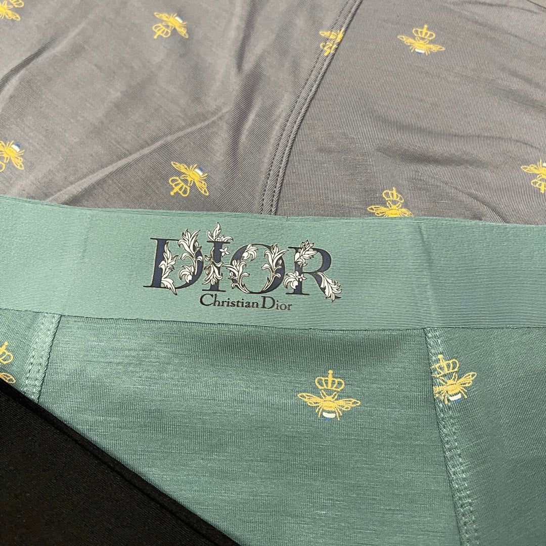 Dior Black Grey Green Small Repeated Motifs Boxer Briefs, image 5