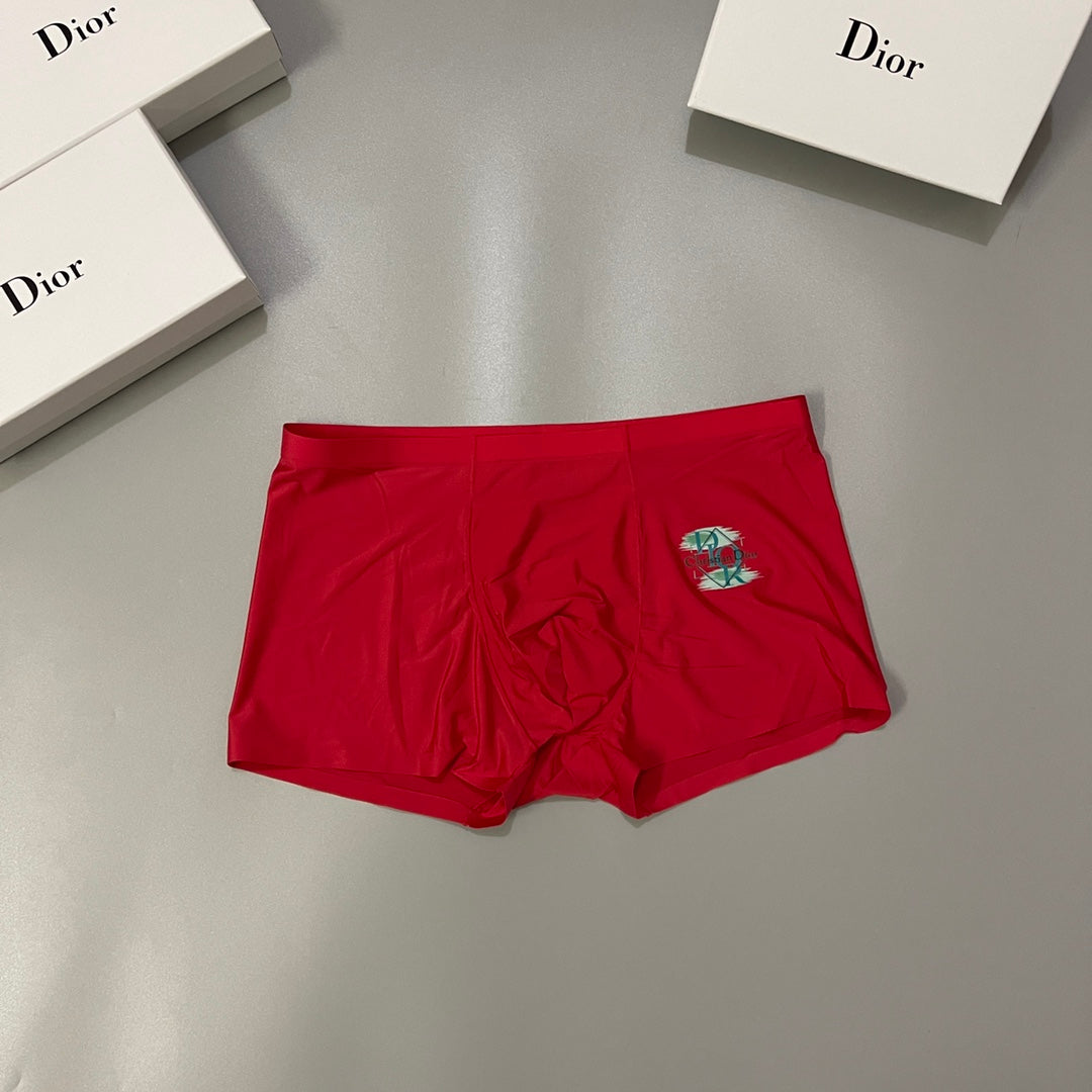 Dior Red Cream Black Small Bee Boxer Briefs, image 5