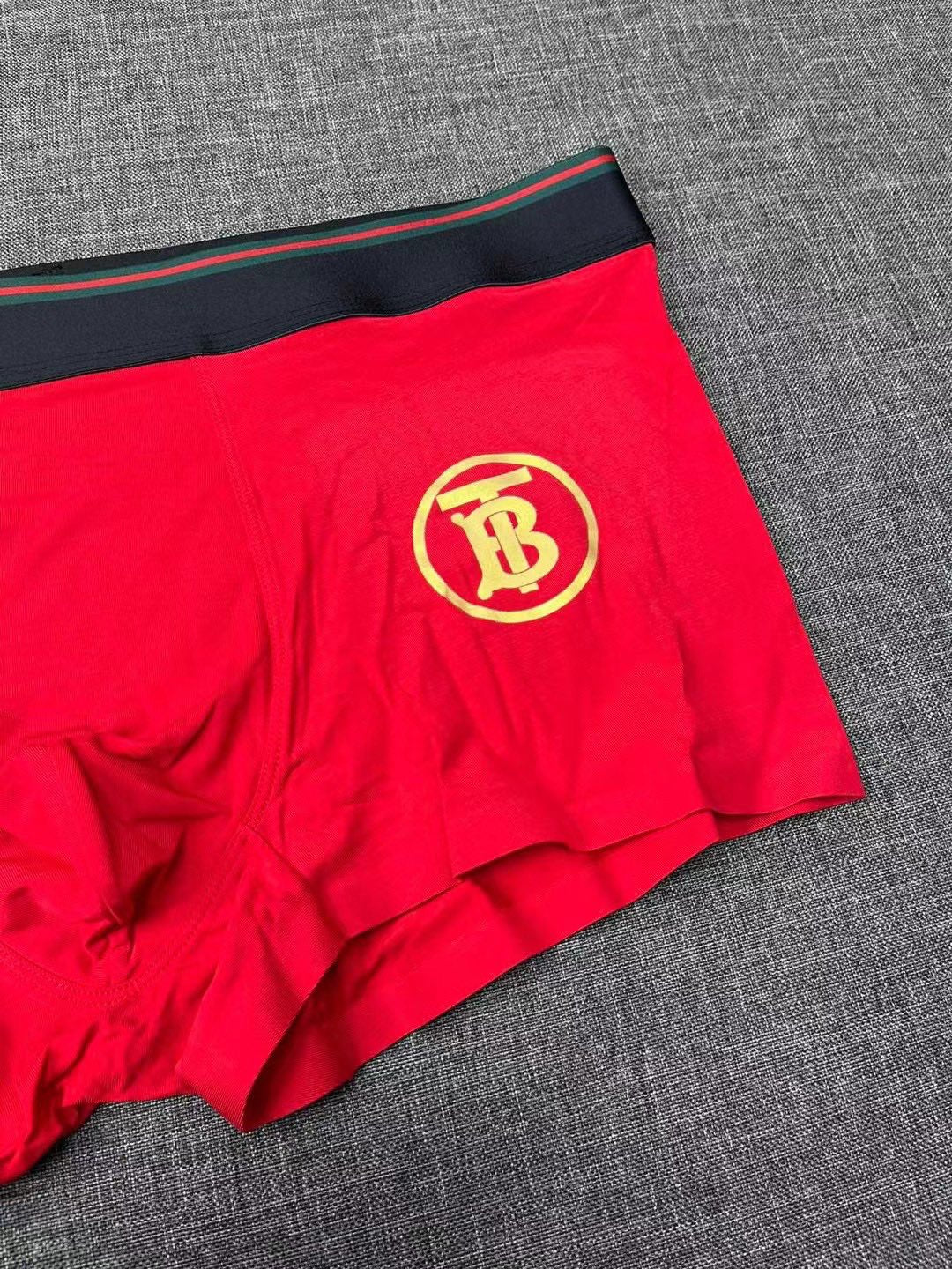 Burberry Red Small Round B Motifs Boxer Briefs, image 3
