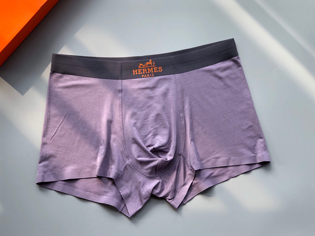 Hermès Boxed Grey Dark Landscape Print Boxer Briefs, image 8