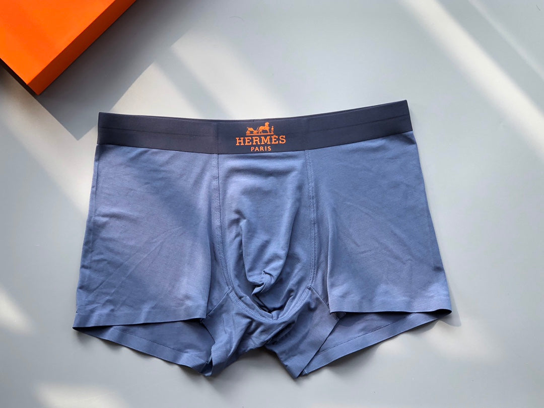 Hermès Boxed Grey Dark Landscape Print Boxer Briefs, image 7