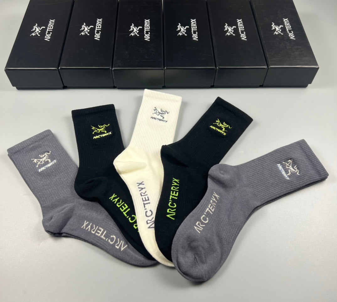 Arc'teryx Neutral Small Coloured Bird Crew Socks, image 13