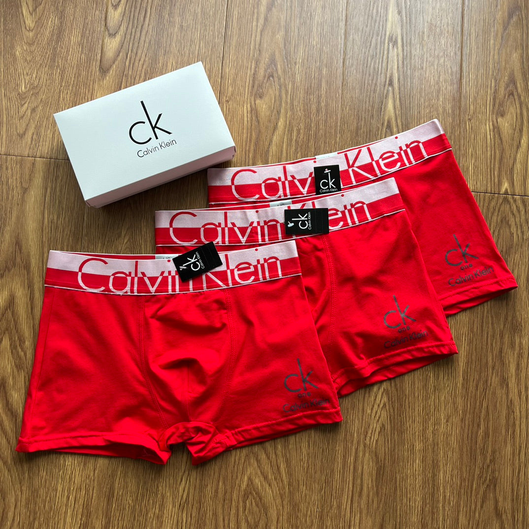 Calvin Klein Red Black Diagonal Box Display Boxer Briefs, image 2