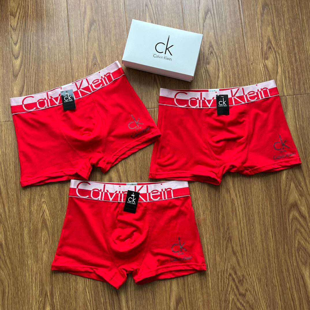 Calvin Klein Red Black Diagonal Box Display Boxer Briefs, image 3