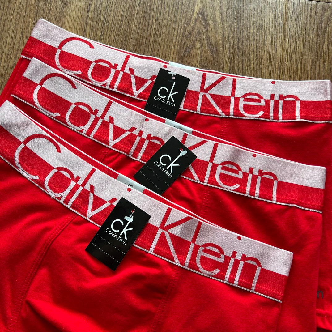 Calvin Klein Red Black Diagonal Box Display Boxer Briefs, image 6