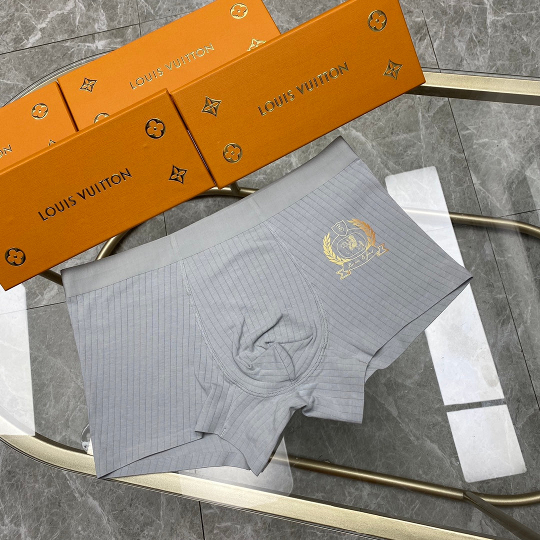 Louis Vuitton Green Grey Yellow Small Front Motif Boxer Briefs, image 7