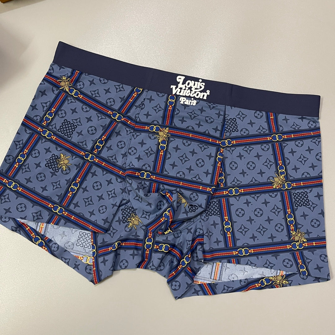 Louis Vuitton Dark Navy Allover Fine Monogram Boxer Briefs, image 8