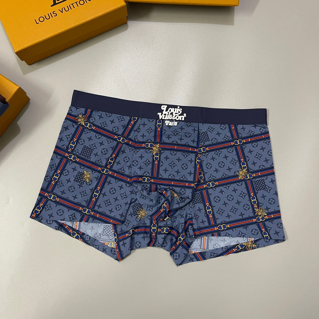 Louis Vuitton Dark Navy Allover Fine Monogram Boxer Briefs, image 7
