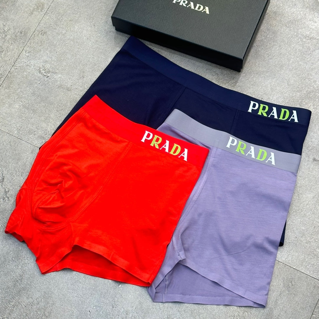 Prada Purple Navy Bright Red Waist Boxer Briefs, image 7