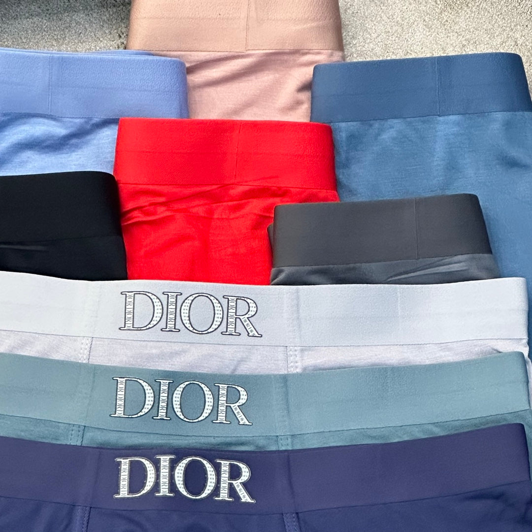 Dior Grey Blue Black Peach Mixed Waist Boxer Briefs, image 4
