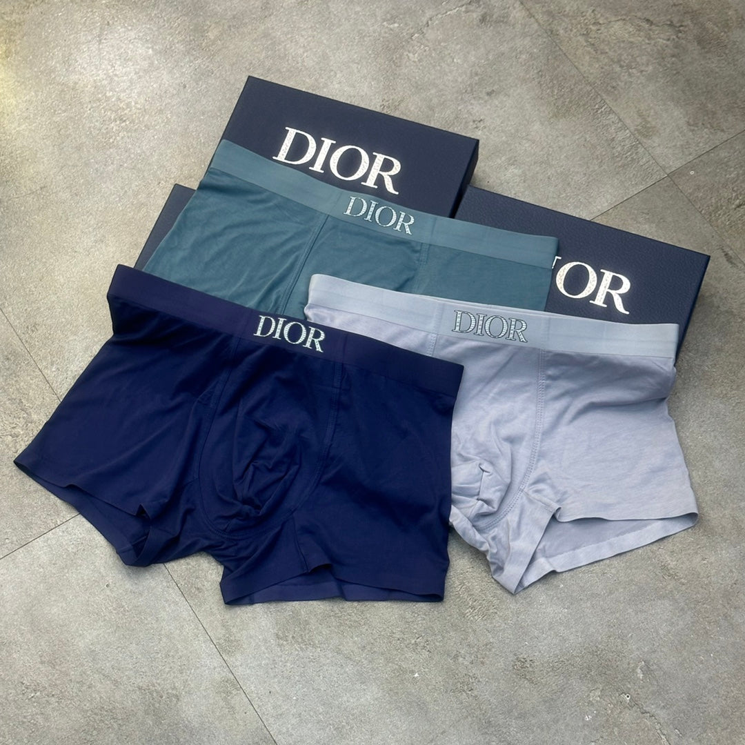 Dior Grey Blue Black Peach Mixed Waist Boxer Briefs, image 8