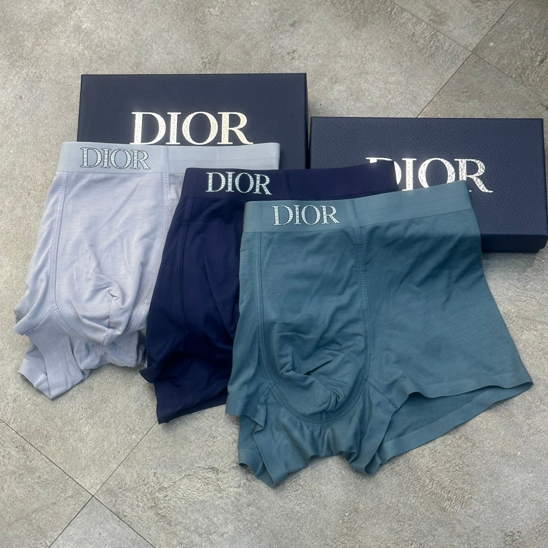 Dior Grey Blue Black Peach Mixed Waist Boxer Briefs, image 6
