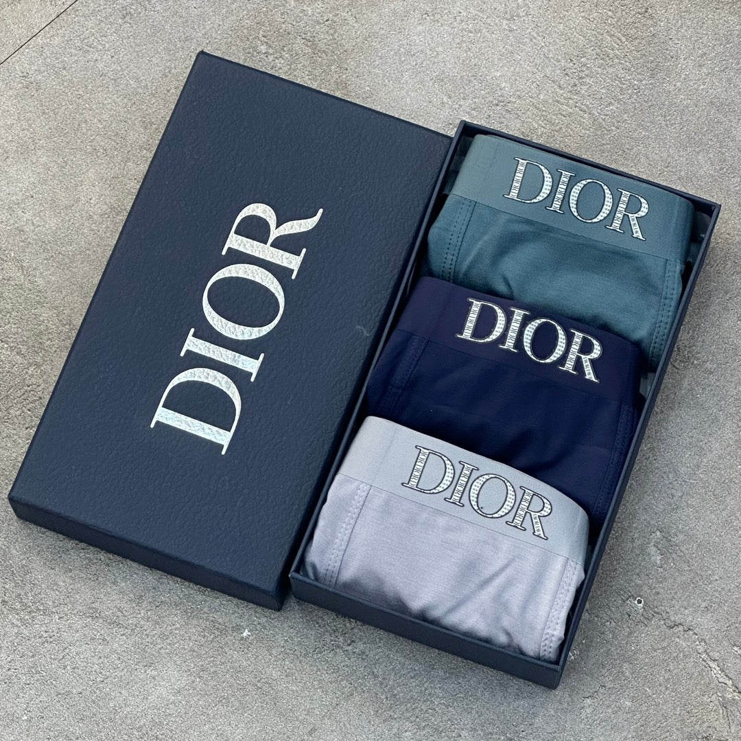 Dior Grey Blue Black Peach Mixed Waist Boxer Briefs, image 9