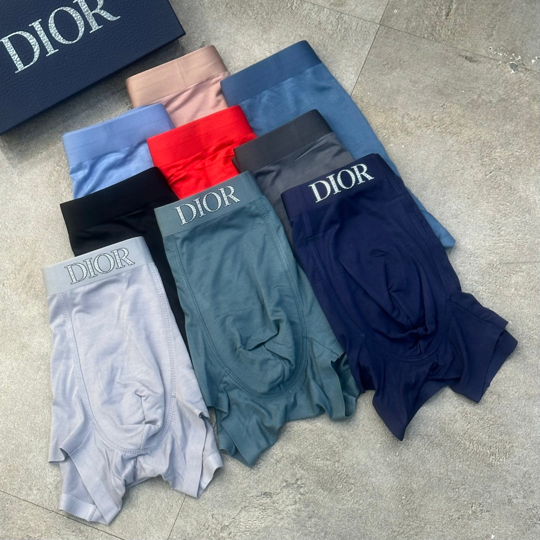 Dior Grey Blue Black Peach Mixed Waist Boxer Briefs, image 5