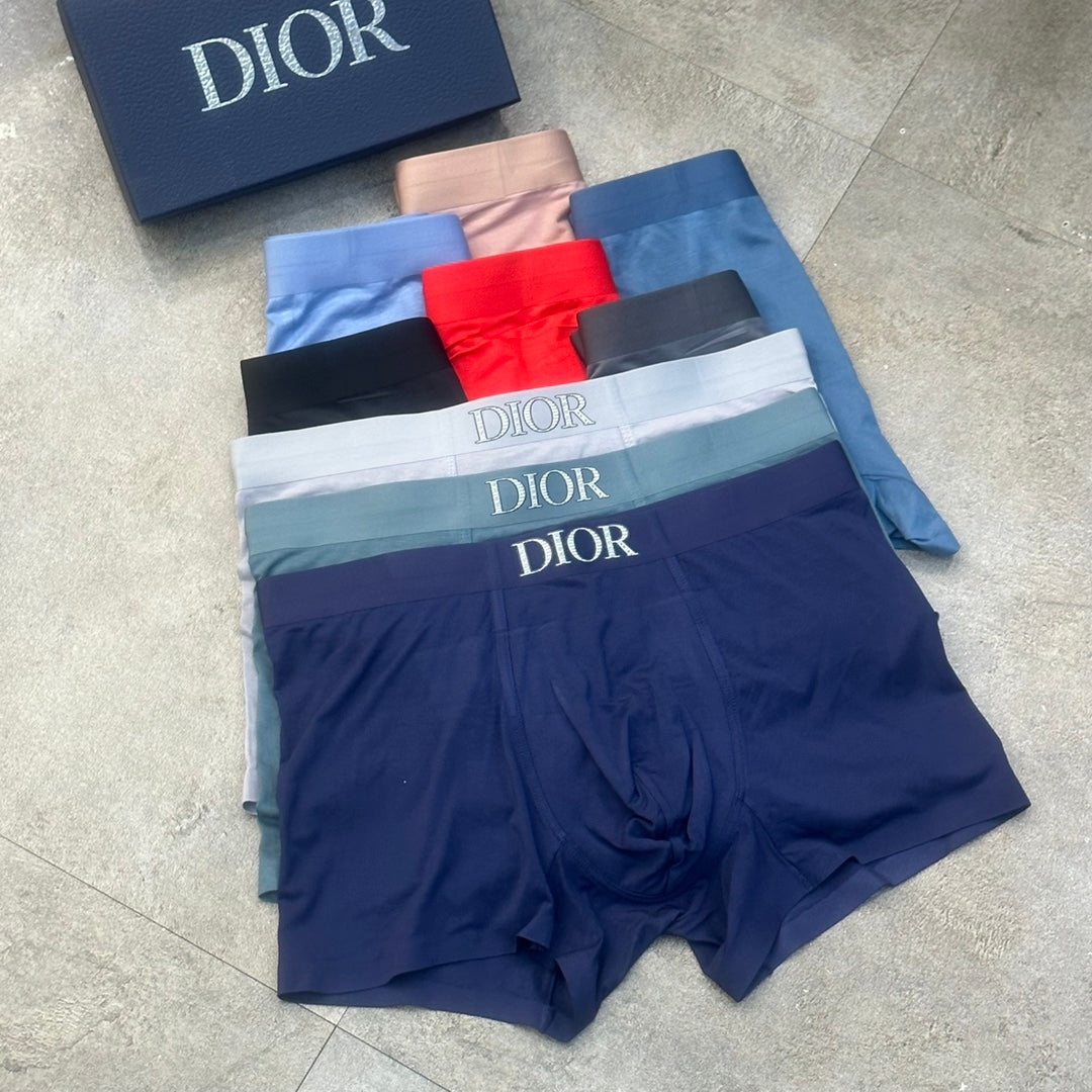 Dior Grey Blue Black Peach Mixed Waist Boxer Briefs, image 3