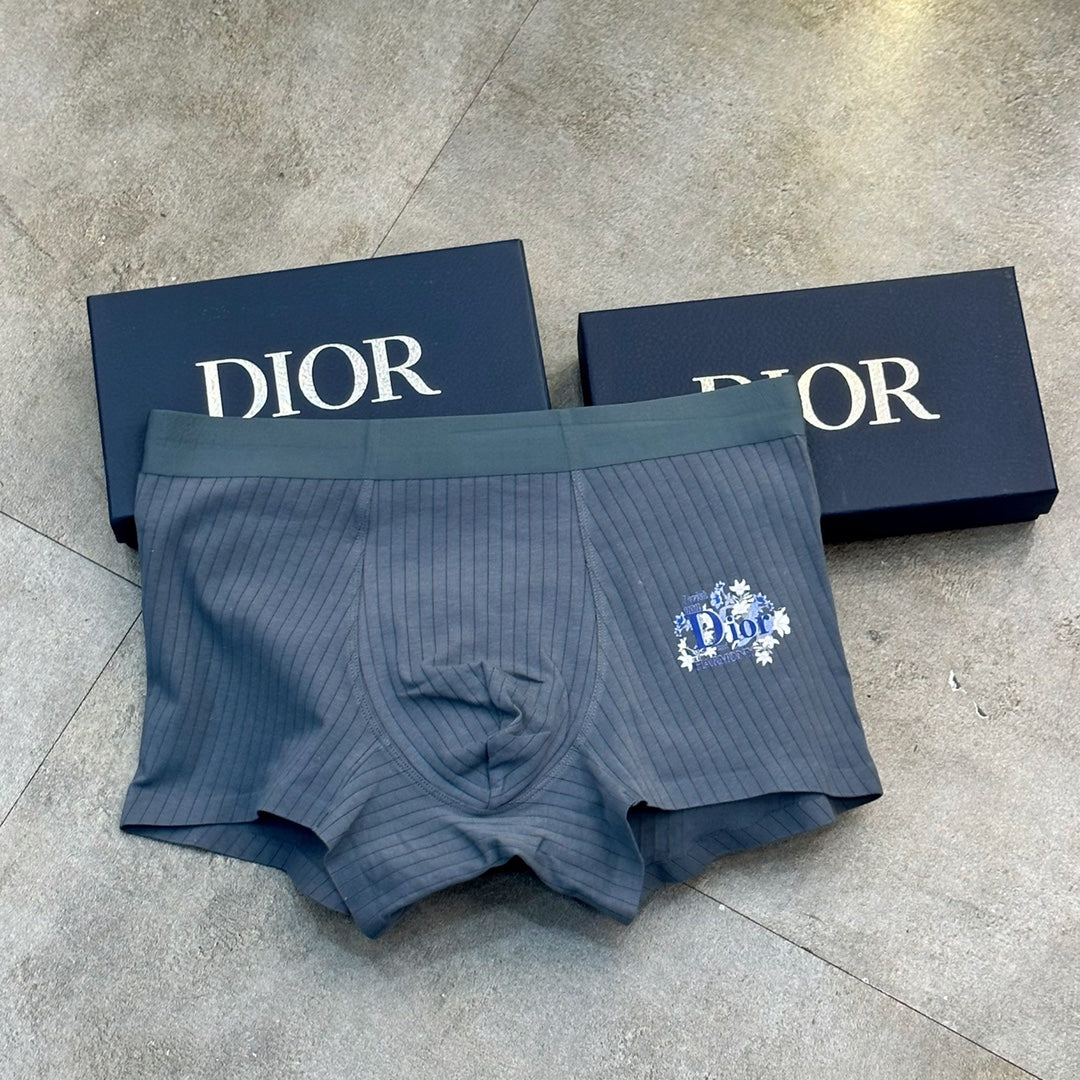 Dior Teal White Grey Small Wordmark Boxer Briefs, image 7