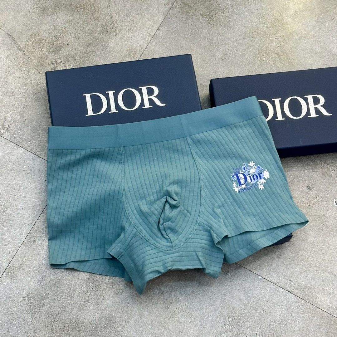 Dior Teal White Grey Small Wordmark Boxer Briefs, image 8