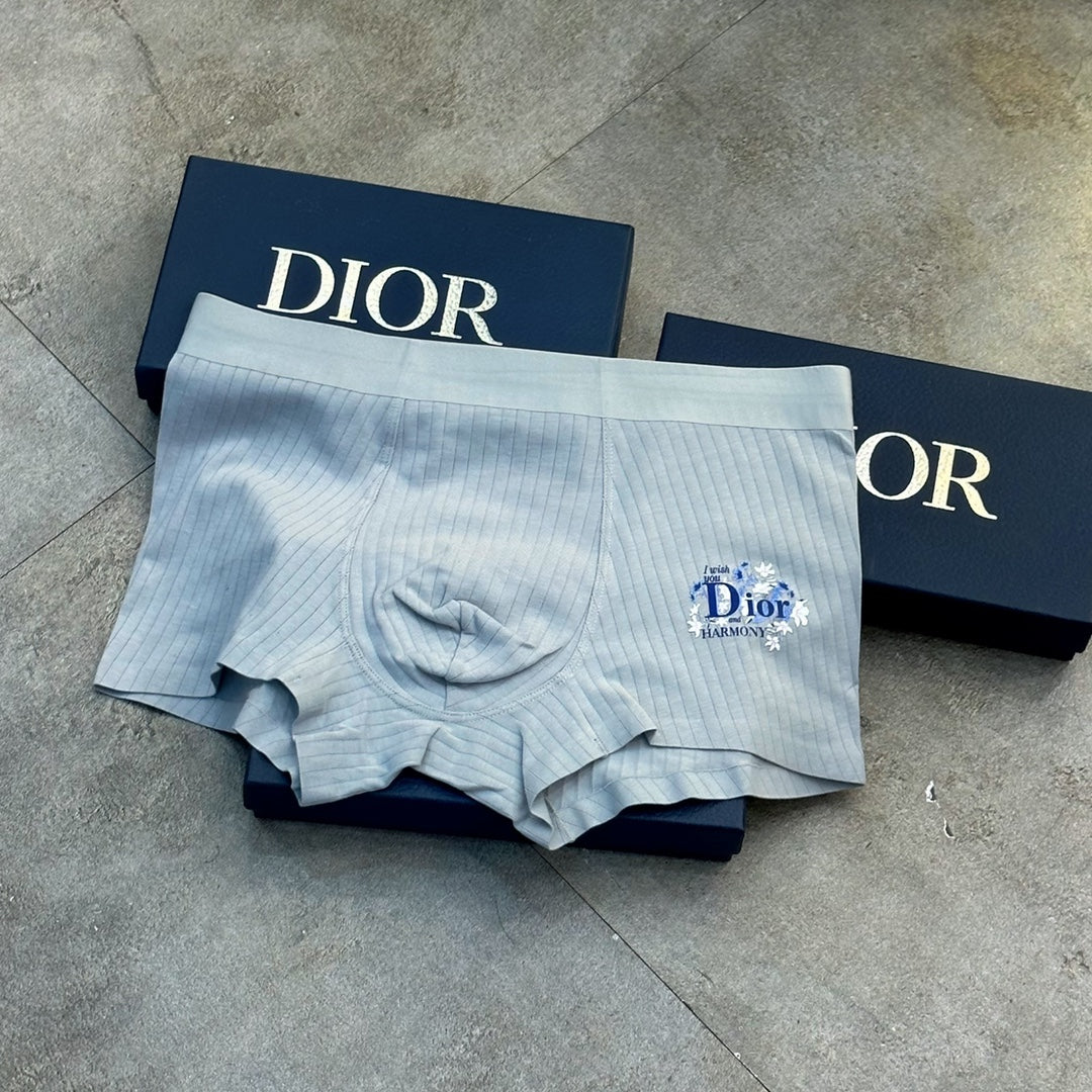 Dior Teal White Grey Small Wordmark Boxer Briefs, image 6