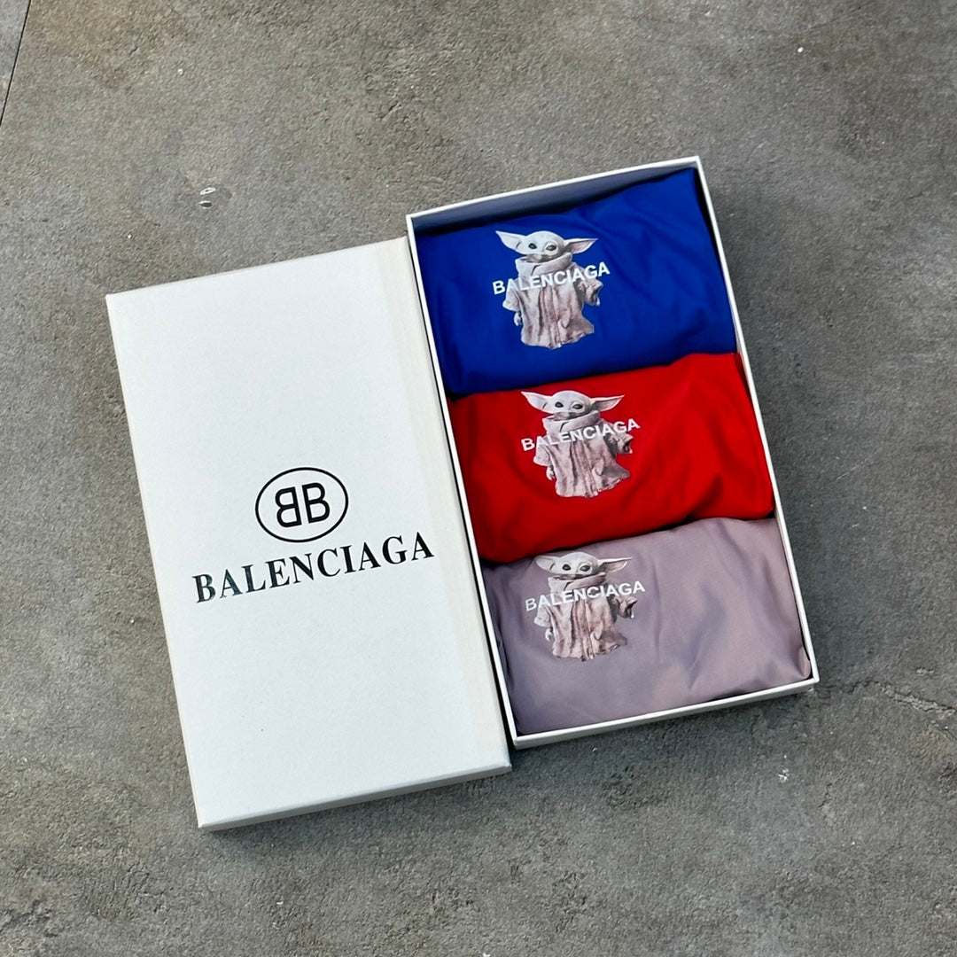 Balenciaga Red Blue White Gold Crest Boxer Briefs, image 9