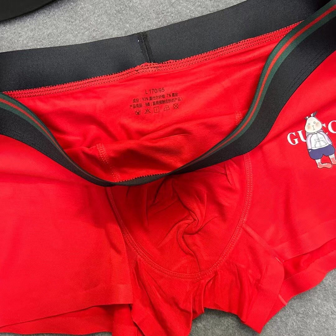 Gucci Red Black Navy Small Figure Boxer Briefs, image 17