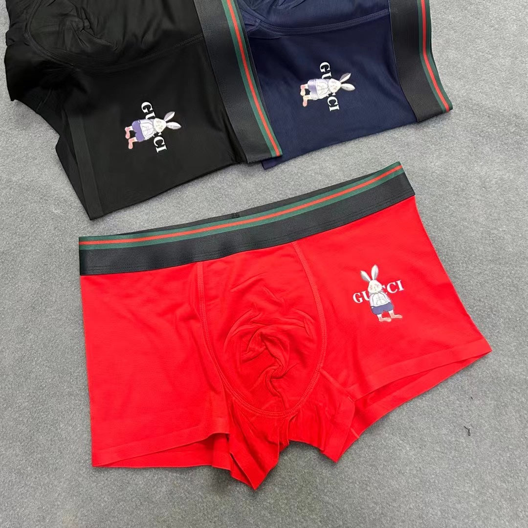 Gucci Red Black Navy Small Figure Boxer Briefs, image 6