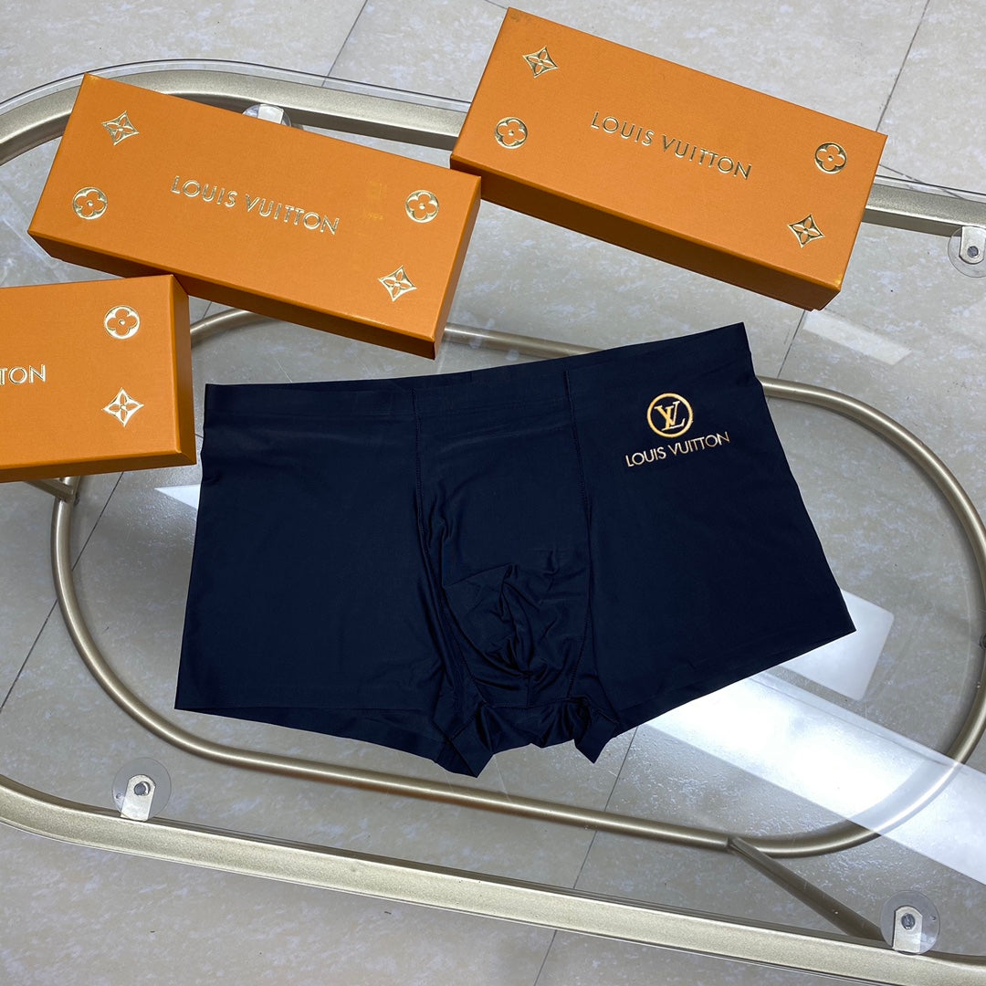 Louis Vuitton Boxed Blue Ornamental Panel Boxer Briefs, image 4
