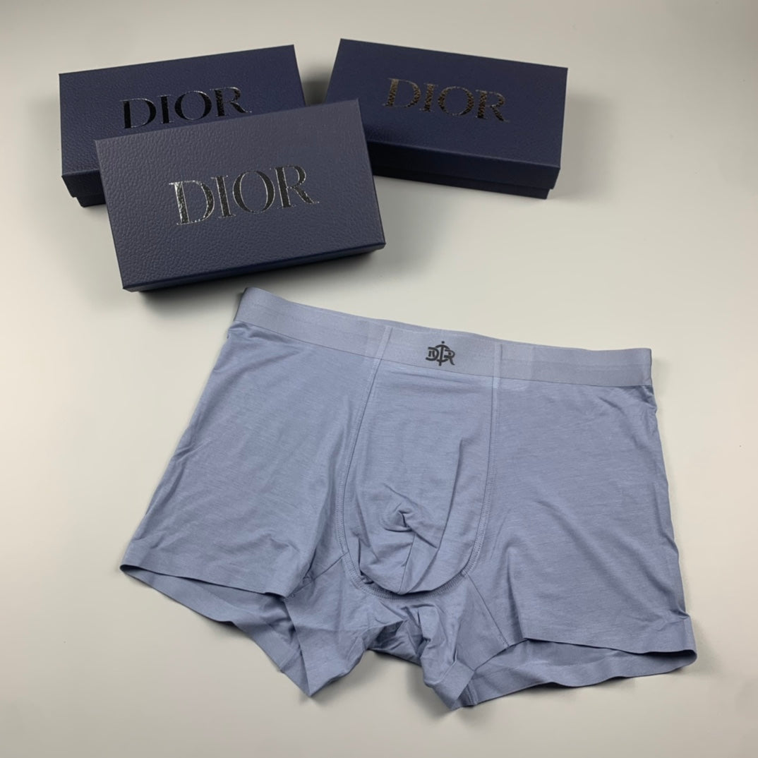 Dior Grey Tonal Fine Waist Lettering Boxer Briefs, image 2