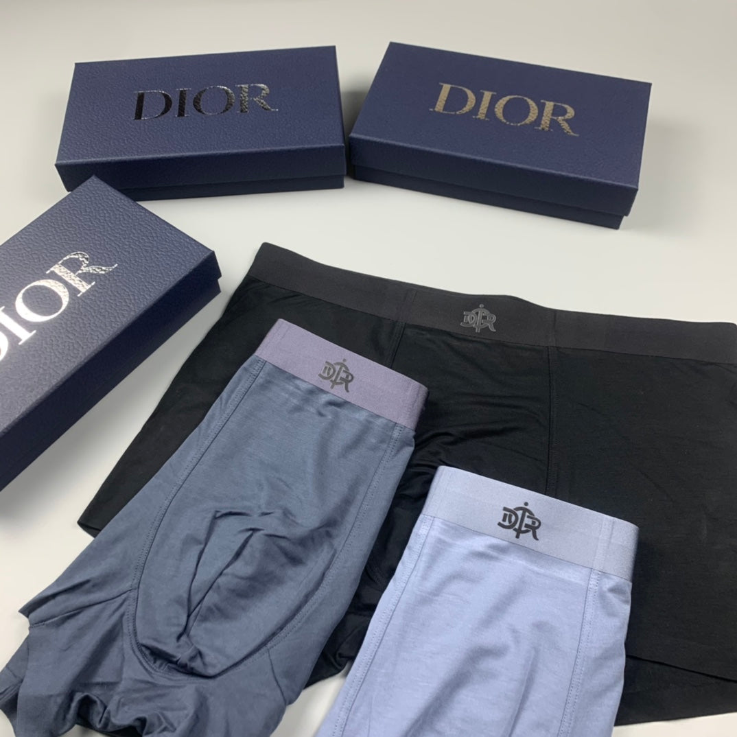 Dior Grey Tonal Fine Waist Lettering Boxer Briefs, image 7