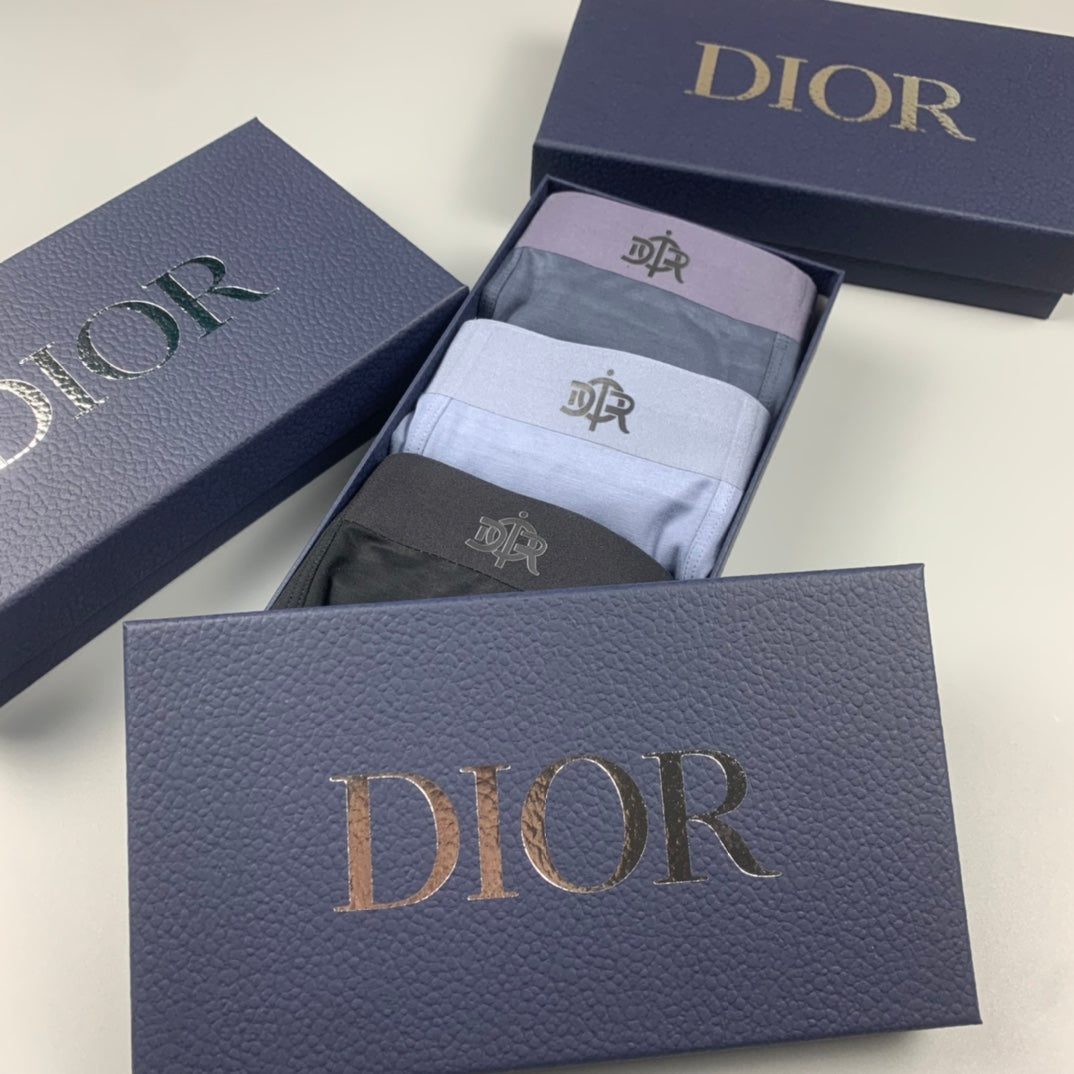 Dior Grey Tonal Fine Waist Lettering Boxer Briefs, image 9