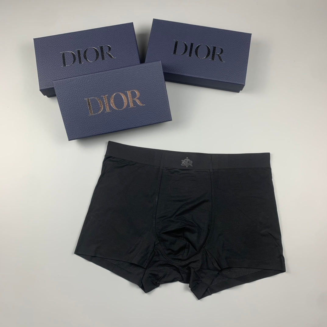 Dior Grey Tonal Fine Waist Lettering Boxer Briefs, image 3