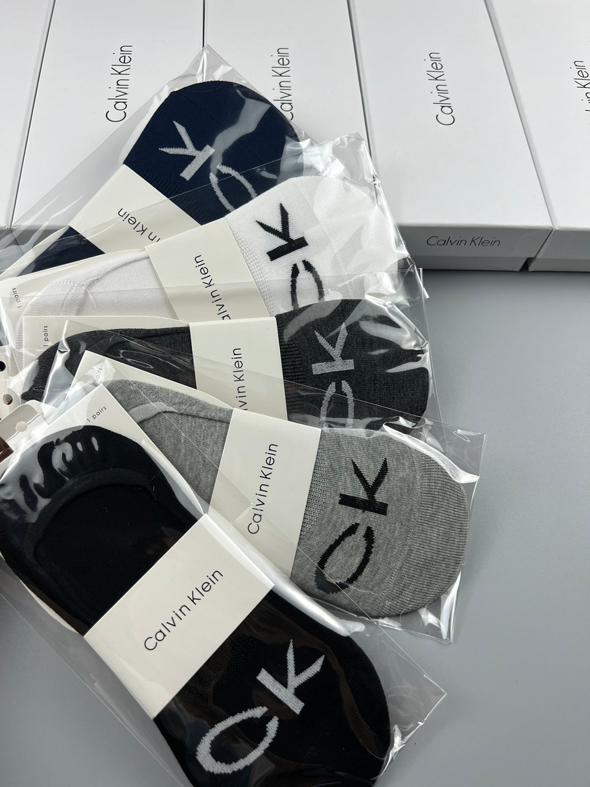 Calvin Klein Neutral Packaged Low Opening No-Show Socks, image 2